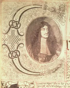Portrait of Charles II from the Hudsons Bay Company Charter, 2nd May 1670 (engraving) Portrait of Charles II from the Hudsons Bay Company Charter, 2nd May 1670 (engraving)