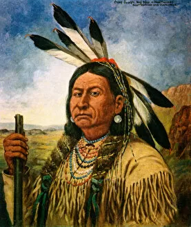 Nez Perce Gallery: Portrait of Chief Joseph, 1907 (lithograph)