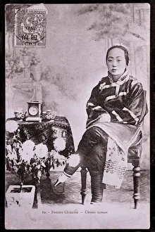 Portrait of Chinese woman in traditional costume She has strips feet - Photography of Portrait of Chinese woman in traditional costume She has strips feet - Photography of