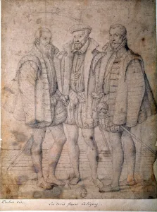 Portrait of the three Coligny: Cardinal Odet (1515-1571), Gaspard (1517-1572) Portrait of the three Coligny: Cardinal Odet (1515-1571), Gaspard (1517-1572)