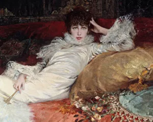 Portrait of comedian Sarah-Henriette Bernard called Sarah Bernhardt (1844-1923) Portrait of comedian Sarah-Henriette Bernard called Sarah Bernhardt (1844-1923)