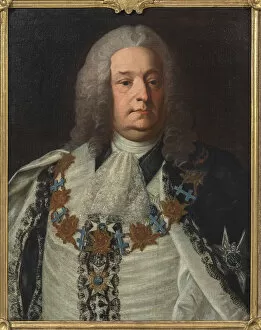 Portrait of Count Herman Cedercreutz (1684-1754), by Fjellstroem, Per Ericsson (1719-1790). Oil on canvas, 1754