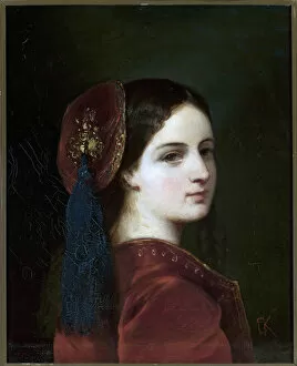Portrait of Countess Katarzyna Potocka (1825-1907), nee Branicka - Elzbieta Krasinska (1820-1876). Oil on canvas, 1841