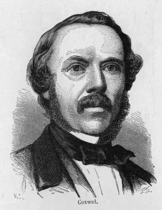 Portrait of Coxwel, British aeronautic - in ' Album of Science Portrait of Coxwel, British aeronautic - in ' Album of Science
