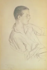 Portrait of Dmitri Dmitrievich Shostakovich (1906-75), 1923 (pencil on paper) Portrait of Dmitri Dmitrievich Shostakovich (1906-75), 1923 (pencil on paper)