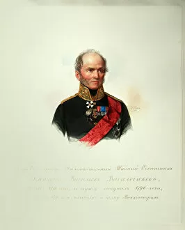 Portrait of Dmitri Vasilyevich Vasilchikov (1778-1859) (From the Album of the Imperial Horse Guards) - Hau (Gau)