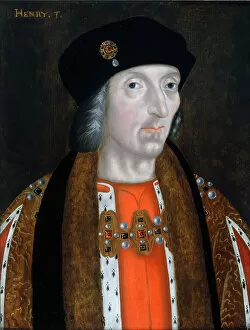 Bernardo Strozzi Collection: 'Portrait du roi Henry VII d Angleterre (1457-1509)'Peinture de l ecole anglaise Collection privee