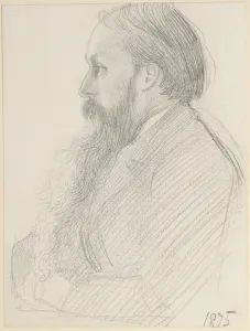 Portrait of Edward Burne-Jones, 1875 (pencil on paper) Portrait of Edward Burne-Jones, 1875 (pencil on paper)