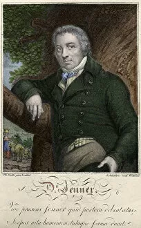 portrait of Edward Jenner (1749-1823), English doctor, disouvreur de l'