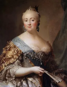 Portrait of Elisabeth Petrovna (1709-1762), Imperress of Russia under the name of Portrait of Elisabeth Petrovna (1709-1762), Imperress of Russia under the name of
