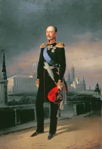 Portrait of Emperor Alexander II (1818-81), 1856 (oil on canvas) Portrait of Emperor Alexander II (1818-81), 1856 (oil on canvas)
