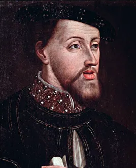 Portrait of Emperor Charles V (1500-1558) Detail Anonymous painting of the French School Portrait of Emperor Charles V (1500-1558) Detail Anonymous painting of the French School