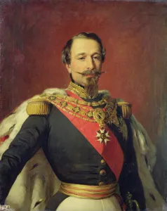 Portrait of Emperor Louis Napoleon III, after the original painting by Francois Xavier Portrait of Emperor Louis Napoleon III, after the original painting by Francois Xavier