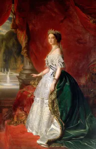 Portrait of Empress Eugenie of France (1826-1920) (see also 75383) (oil) Portrait of Empress Eugenie of France (1826-1920) (see also 75383) (oil)