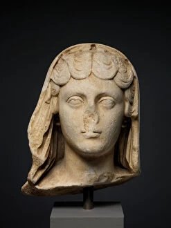 Portrait of the Empress Faustina the Younger, c.161-180 AD (marble)