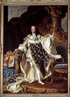 Portrait en pied de Louis XV en costume de corre (1710-1774 Portrait en pied de Louis XV en costume de corre (1710-1774
