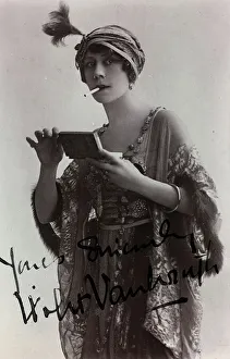 In Costume Gallery: Portrait of the English actress Violet Vanbrugh, postcard