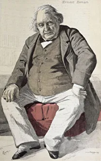 Portrait of Ernest Renan (1823-92), from La Revue Illustree Portrait of Ernest Renan (1823-92), from La Revue Illustree