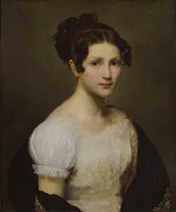Portrait of Eugenie-Pamela Lariviere, sister of the artist (oil on canvas) Portrait of Eugenie-Pamela Lariviere, sister of the artist (oil on canvas)
