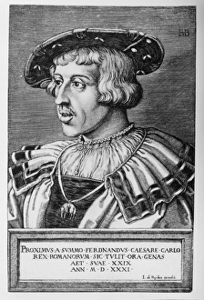 Portrait of Ferdinand I of Habsburg, 1531 (engraving) Portrait of Ferdinand I of Habsburg, 1531 (engraving)