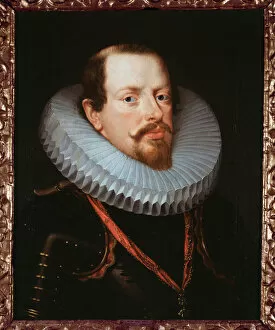 Portrait of a flemish gentleman with a ruff (oil on canvas)