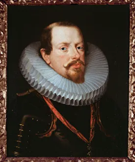 Portrait of a flemish gentleman with a ruff (oil on canvas) Portrait of a flemish gentleman with a ruff (oil on canvas)