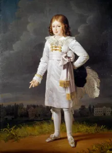 Portrait in foot of Frederic Napoleon, Prince Bacciochi (1814-1833 Portrait in foot of Frederic Napoleon, Prince Bacciochi (1814-1833