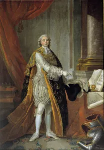 Portrait in foot of Louis Stanislas Xavier of France (future Louis XVIII) Portrait in foot of Louis Stanislas Xavier of France (future Louis XVIII)