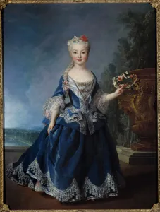 Portrait in foot of Marie Anne Victoire, Infante of Spain (1718-1781 Portrait in foot of Marie Anne Victoire, Infante of Spain (1718-1781