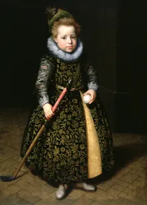 Portrait of a four-year old boy with club and ball, 1611 (oil on canvas) Portrait of a four-year old boy with club and ball, 1611 (oil on canvas)