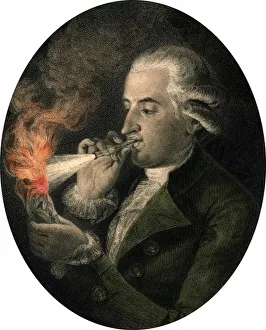 Portrait of Francois Pilatre de Rozier (1756-1785), French chemist and aeronaute Portrait of Francois Pilatre de Rozier (1756-1785), French chemist and aeronaute