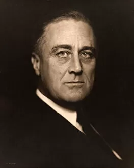 New Deal Gallery: Portrait of Franklin D. Roosevelt by Vincenzo Laviosa, 1932 (silver print photograph)
