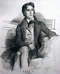 Portrait of Franz Liszt (1811-86) August 1832 (litho) (b/w photo) Portrait of Franz Liszt (1811-86) August 1832 (litho) (b/w photo)
