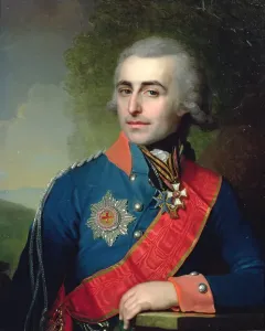 Portrait of General aide-de-camp Count Pyotr Tolstoy (1761-1844) 1799 (oil on canvas) Portrait of General aide-de-camp Count Pyotr Tolstoy (1761-1844) 1799 (oil on canvas)