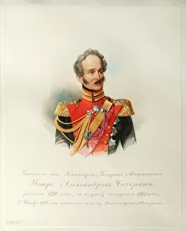 Portrait of General Pyotr Alexandrovich Chicherin (From the Album of the Imperial Horse Guards) - Hau (Gau)