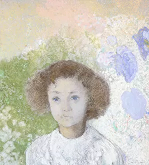 Portrait of Genevieve de Gonet as a child, 1907 (pastel on paper)