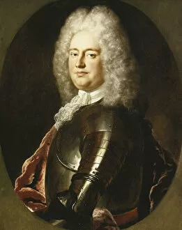 Portrait of a Gentleman, Half Length, in Armour, a White Jabot and Crimson Wrap
