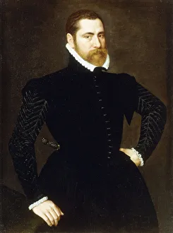 Portrait of a Gentleman, Three-quarter length, Wearing a Black Costume with White Ruff Portrait of a Gentleman, Three-quarter length, Wearing a Black Costume with White Ruff