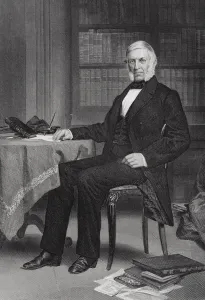 Portrait of George Bancroft (1800-91) (litho) Portrait of George Bancroft (1800-91) (litho)