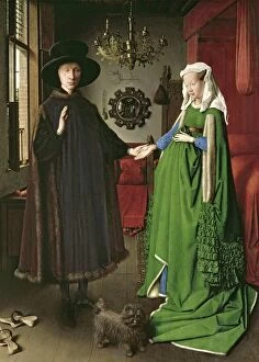 Northern Renaissance Collection: The Portrait of Giovanni (?) Arnolfini and his Wife Giovanna Cenami (