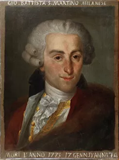 Portrait of Giovanni Battista Sammartini (1700-1775) italian composer