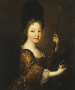 Portrait of a Girl, half-length, as Minerva, (oil on canvas) Portrait of a Girl, half-length, as Minerva, (oil on canvas)