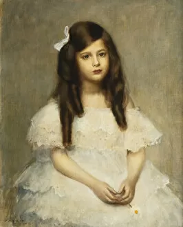 Ringlet Gallery: A Portrait of a Girl, Seated Three-Quarter Length, 1906 (oil on canvas)