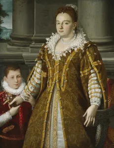 Portrait of Grand Duchess Bianca Capello de Medici with Her Son, c Portrait of Grand Duchess Bianca Capello de Medici with Her Son, c
