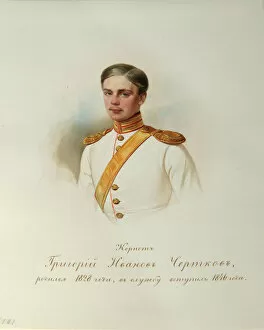 Portrait of Grigory Ivanovich Chertkov (1828-1884) (From the Album of the Imperial Horse Guards) - Hau (Gau)