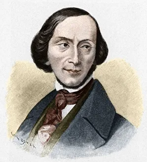 Portrait of Hans Christian Andersen (1805-1875), Danish writer Portrait of Hans Christian Andersen (1805-1875), Danish writer