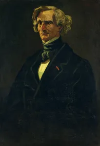 Portrait of Hector Berlioz (1803-69) formerly attributed to Honore Daumier (1808-79) Portrait of Hector Berlioz (1803-69) formerly attributed to Honore Daumier (1808-79)