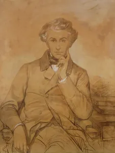 Portrait of Henri Reber (1807-80) (pencil & white chalk on paper) Portrait of Henri Reber (1807-80) (pencil & white chalk on paper)