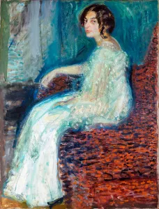 Portrait de Henryka Cohn - Peinture de Richard Gerstl (1883-1908), 1908, huile sur toile - Portrait of Henryka Cohn Portrait de Henryka Cohn - Peinture de Richard Gerstl (1883-1908), 1908, huile sur toile - Portrait of Henryka Cohn
