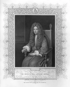 Portrait of The Honourable Robert Boyle (engraving) (b/w photo) Portrait of The Honourable Robert Boyle (engraving) (b/w photo)